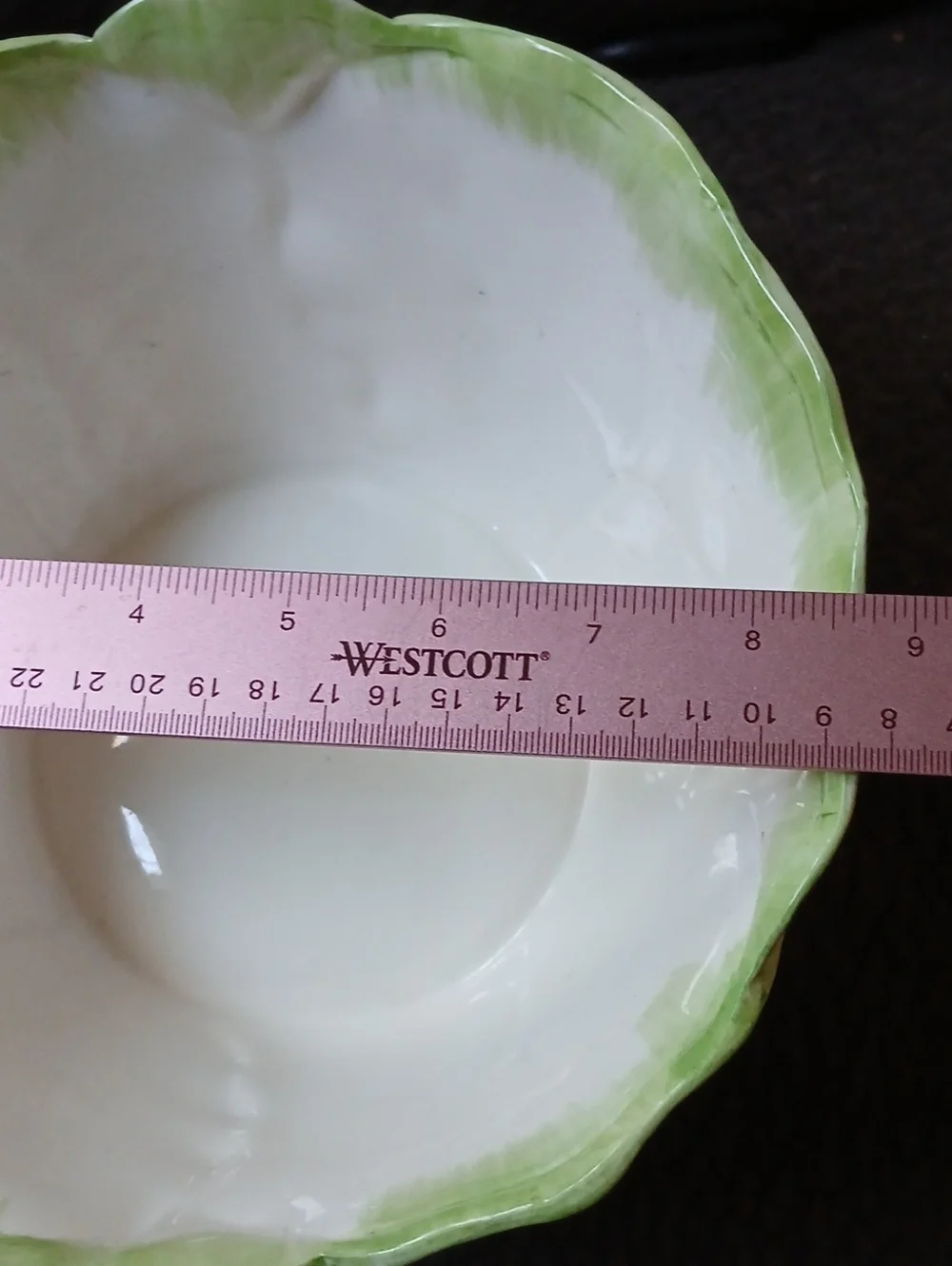 The Haldon Group Vintage White Cabbage Bowl 1988